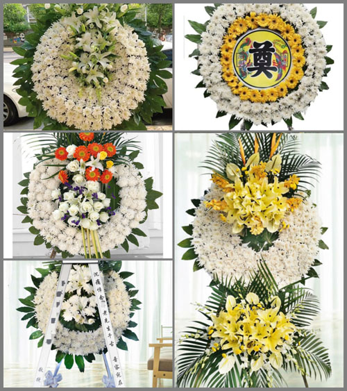山东青岛黄岛区大村镇河外村花圈速递